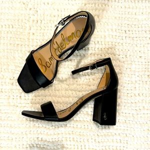 Sam Edelman black block heels size 7